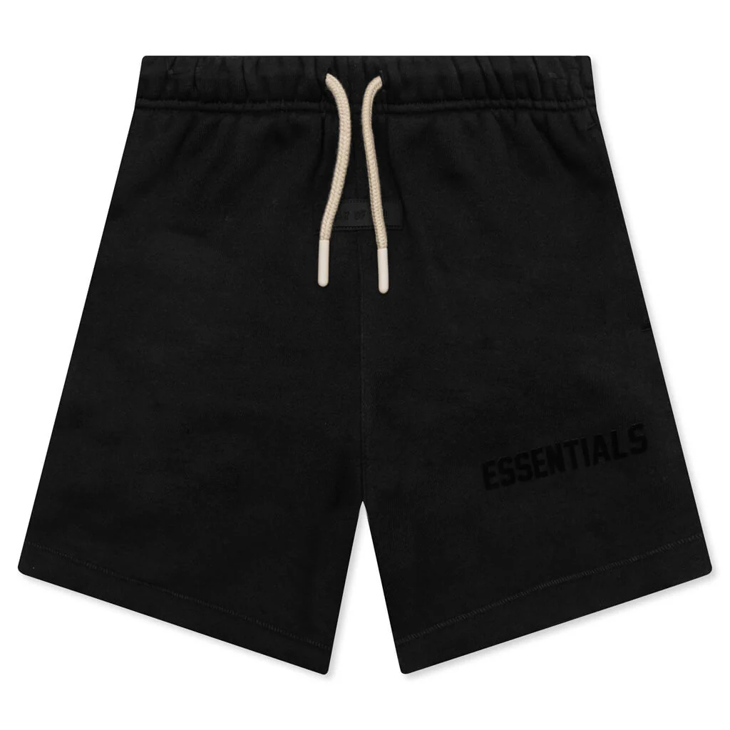 Шорты Fear of God Essentials The Black Collection Logo (черные)