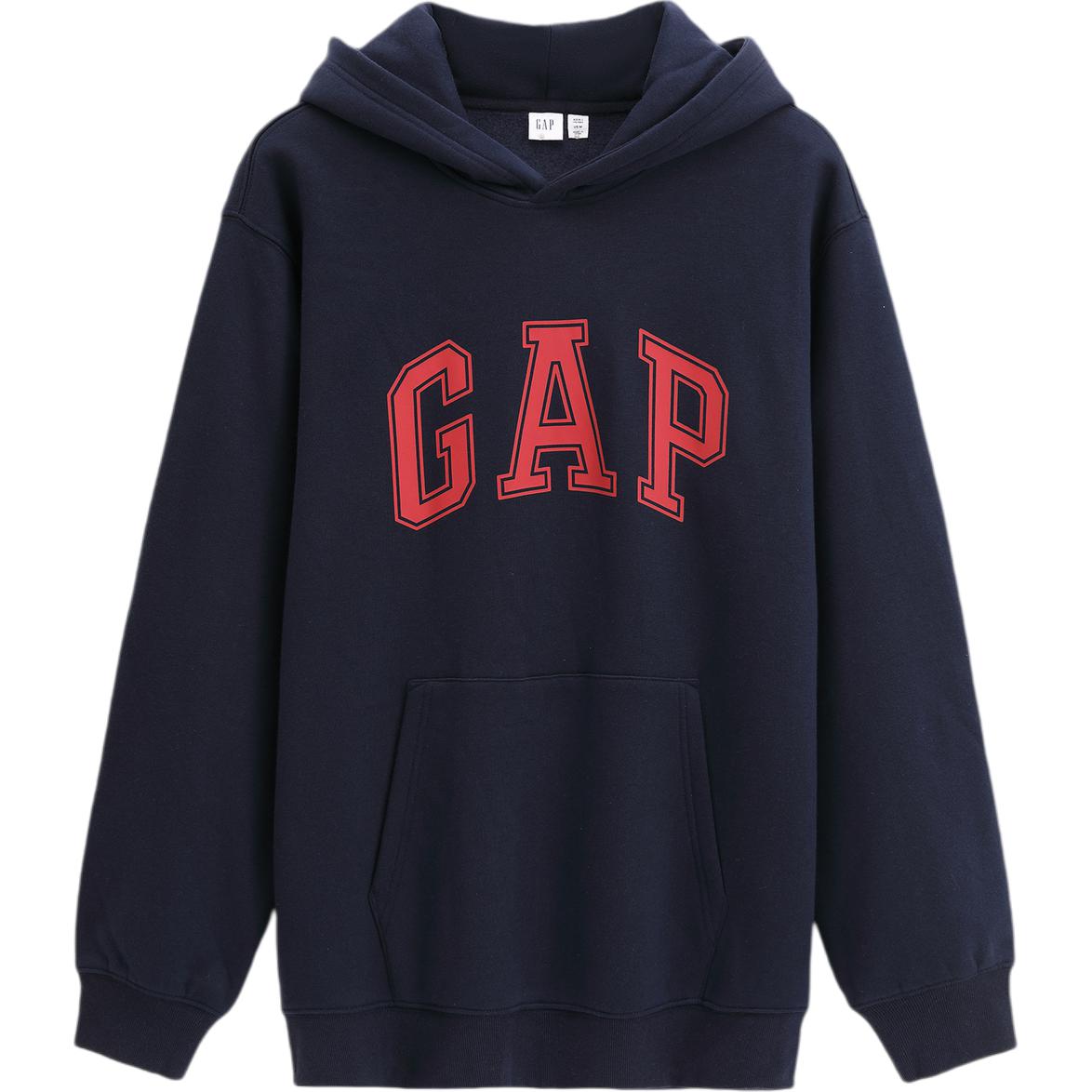 GAP Осень слово Мать логотип капюшон Свободный для отдыха верх Одежда толстовка мужские и женские фасон унисекс