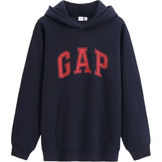 Осенняя свободная повседневная толстовка с капюшоном и логотипом GAP, одинаковый стиль для мужчин и женщин