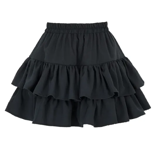 MM Casual Short Skirts Women's Thin Short Tiered Skirt