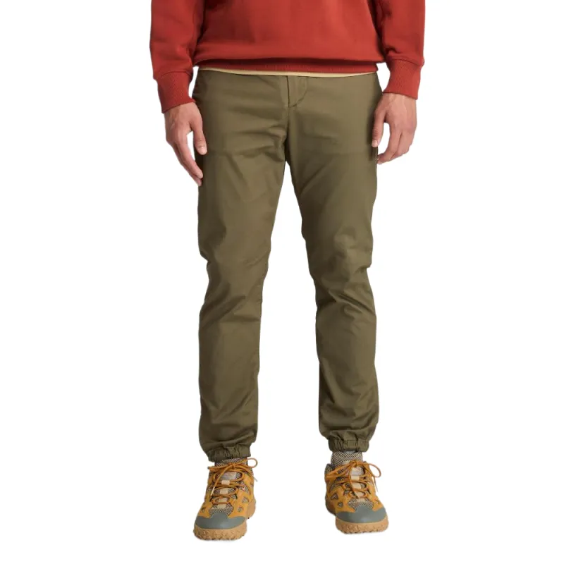 Timberland Casual Pants Men's Army Green Moderate Tapered Pants