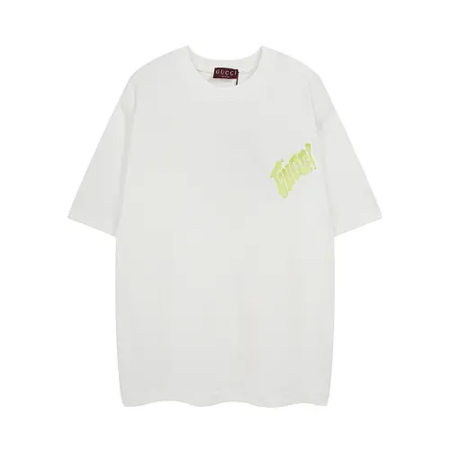 GUCCI Embroidered Cotton Jersey T shirt