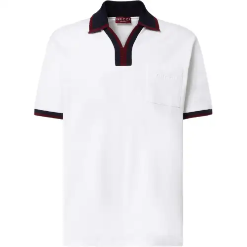 Gucci polo-collar cotton T-shirt