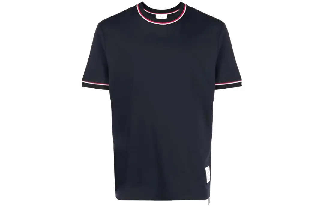 THOM BROWNE Milan Striped Crewneck T Shirt