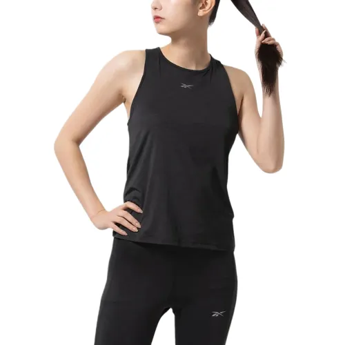 Reebok Sleeveless Sports Shirts Women's Black Racerback