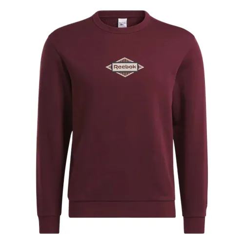 Reebok Sweatshirts Unisex Red Crew Neck Moderate