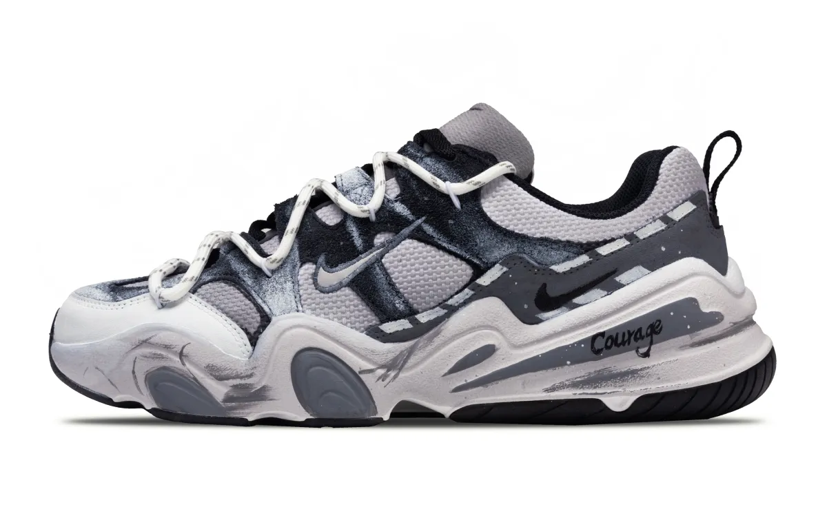 Nike Tech Hera Gray Tone Old Stories, Cool Innovation Space Abrasion Resistant Abrasion Resistant Low top Casual Shoes