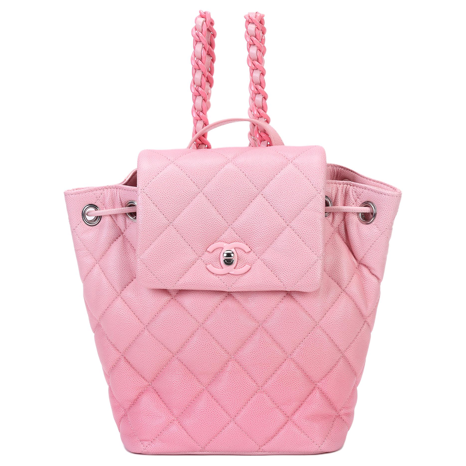 Женский рюкзак Chanel 24C (розовый)