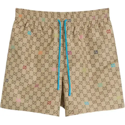 GUCCI Printed Technical Poplin Swim Shorts