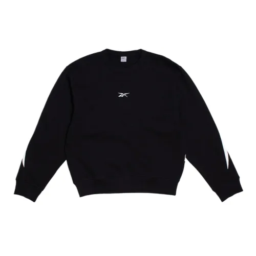 Reebok Sweatshirts Men's Black Crew Neck Moderate
