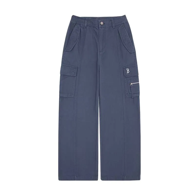 MLB Boston Red Sox Basic Collection 25FW Cargo Pants Women's Light Denim