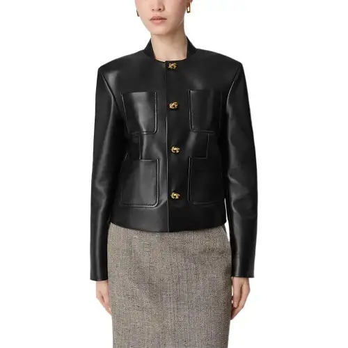 Bottega Veneta Leather Blouson
