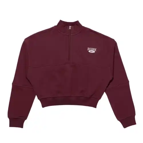 Reebok Sweatshirts Women's Burgundy Stand Collar Moderate