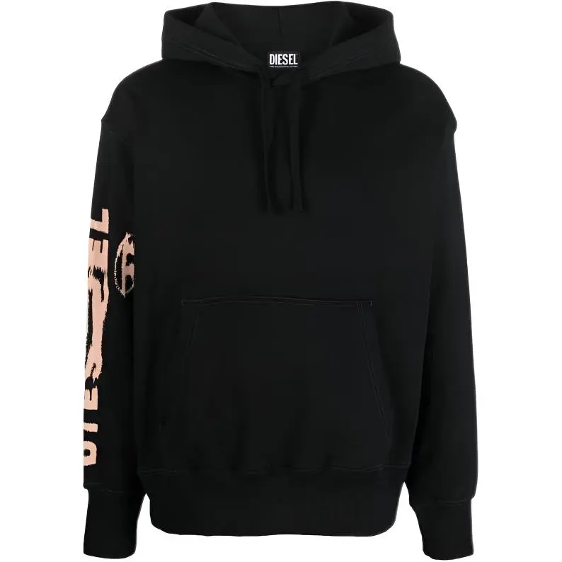 DIESEL Sweatshirts Men's Black Hooded (Non-detachable) Moderate Other