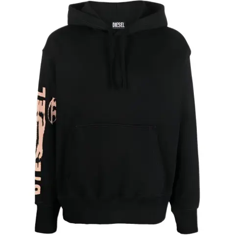 DIESEL Sweatshirts Men's Black Hooded (Non-detachable) Moderate Other