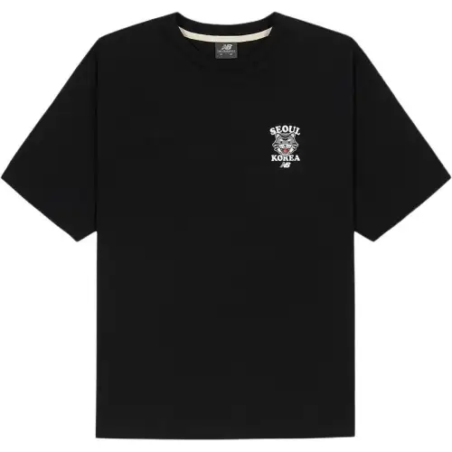New Balance T Shirts Unisex Black Crew Neck