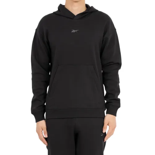Reebok Sweatshirts Men's Black Hooded Moderate Regular