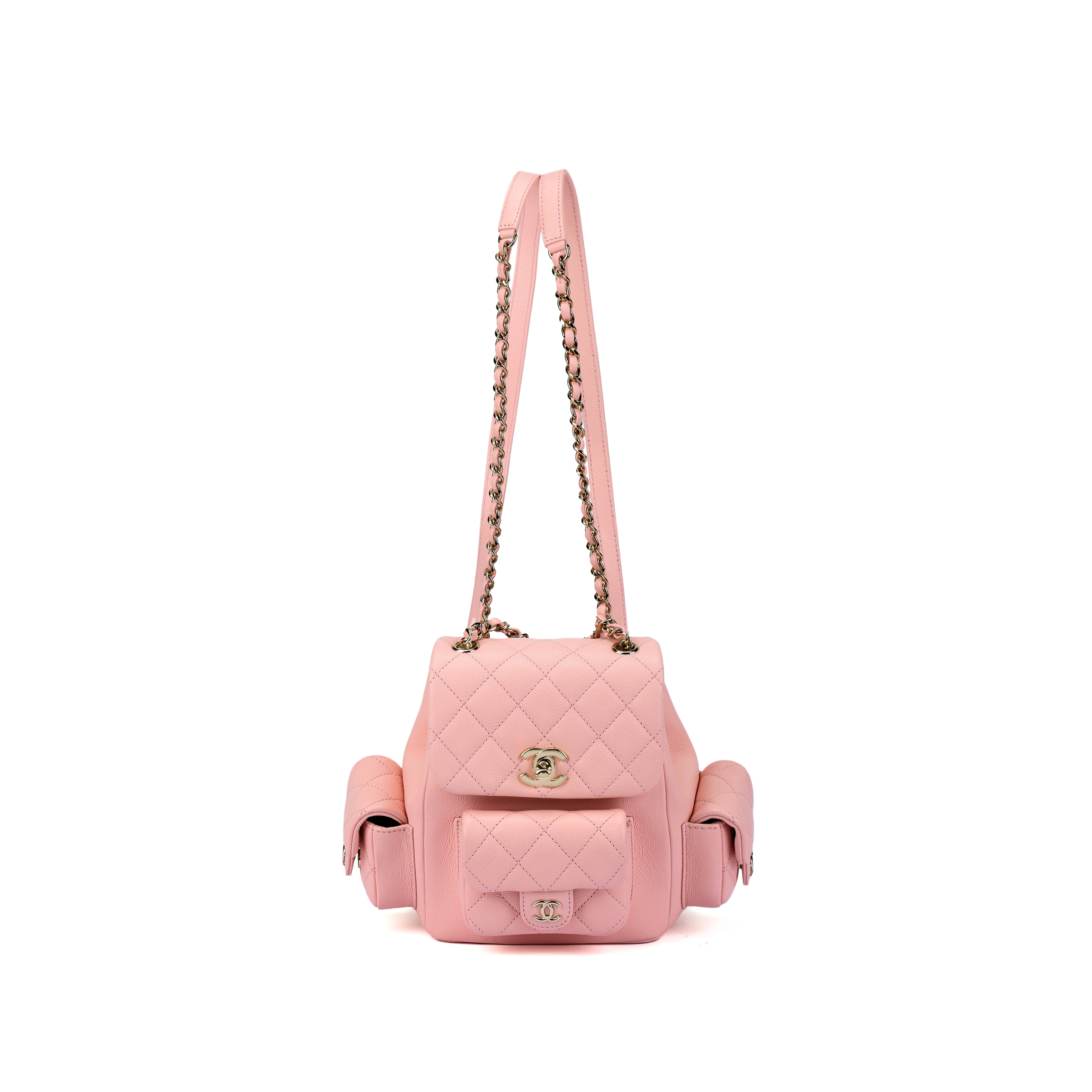 Женский рюкзак Chanel 25S (розовый)