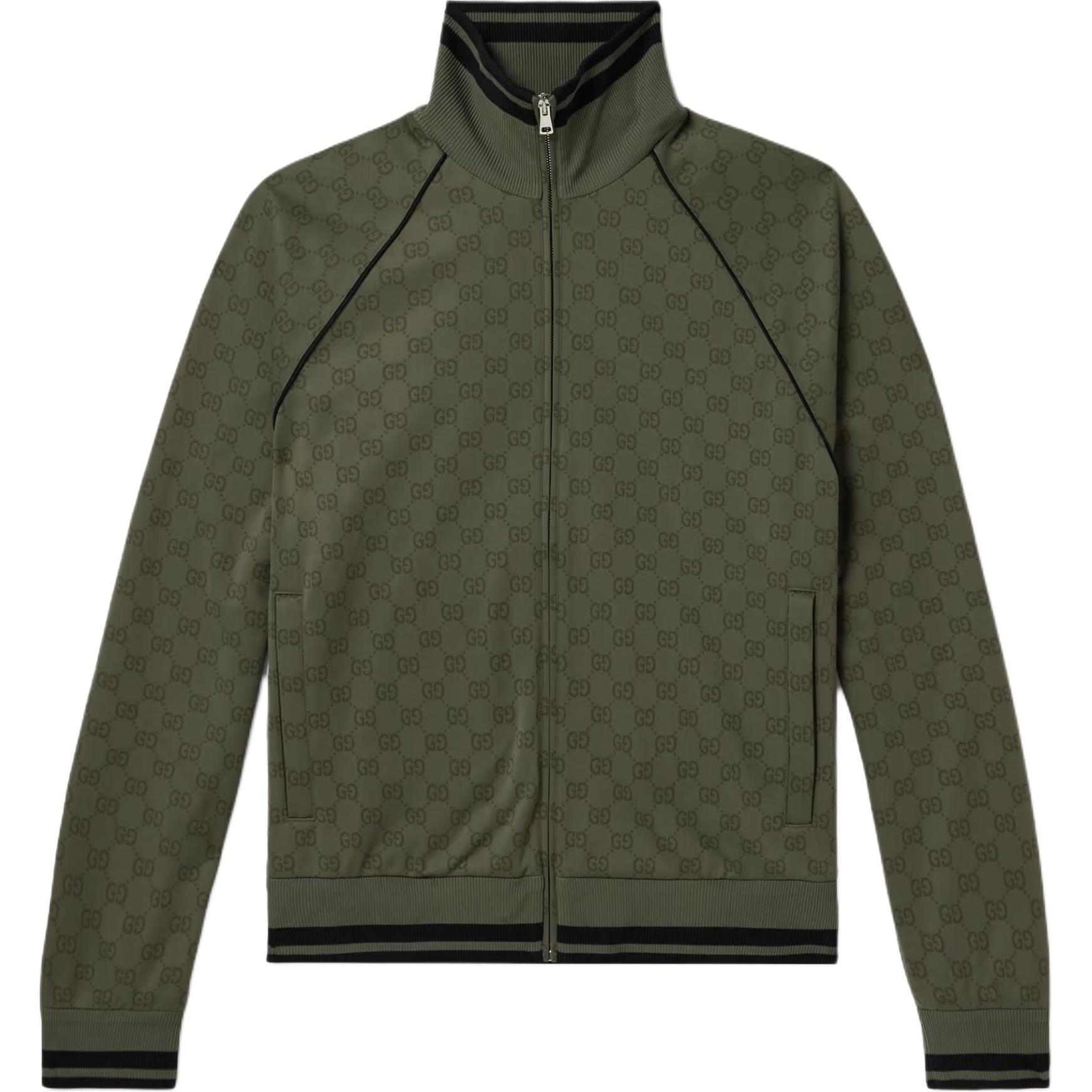 Gucci Gg jersey jacquard zip jacket