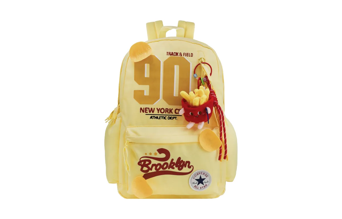 Converse Polyester Heart Has A Home Backpack Medium Unisex Goose Egg Yellow