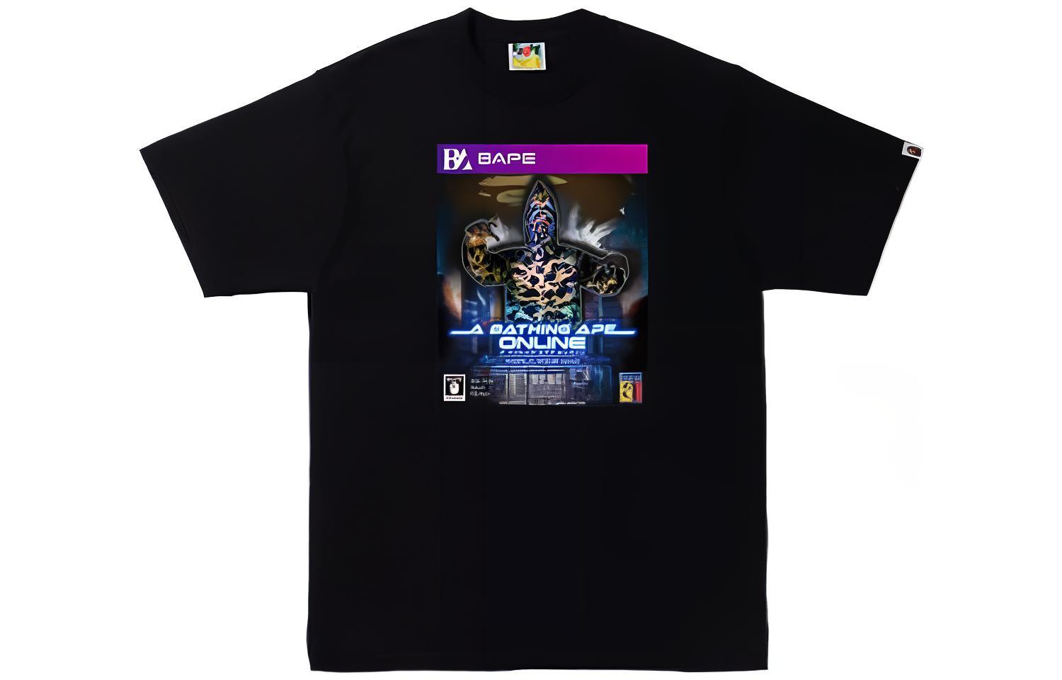 Мужская футболка A BATHING APE Game Package (белая) — Черный — фото 3