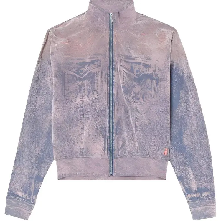 Diesel F-Slitly Zip-Up High Neck Sweatshirt