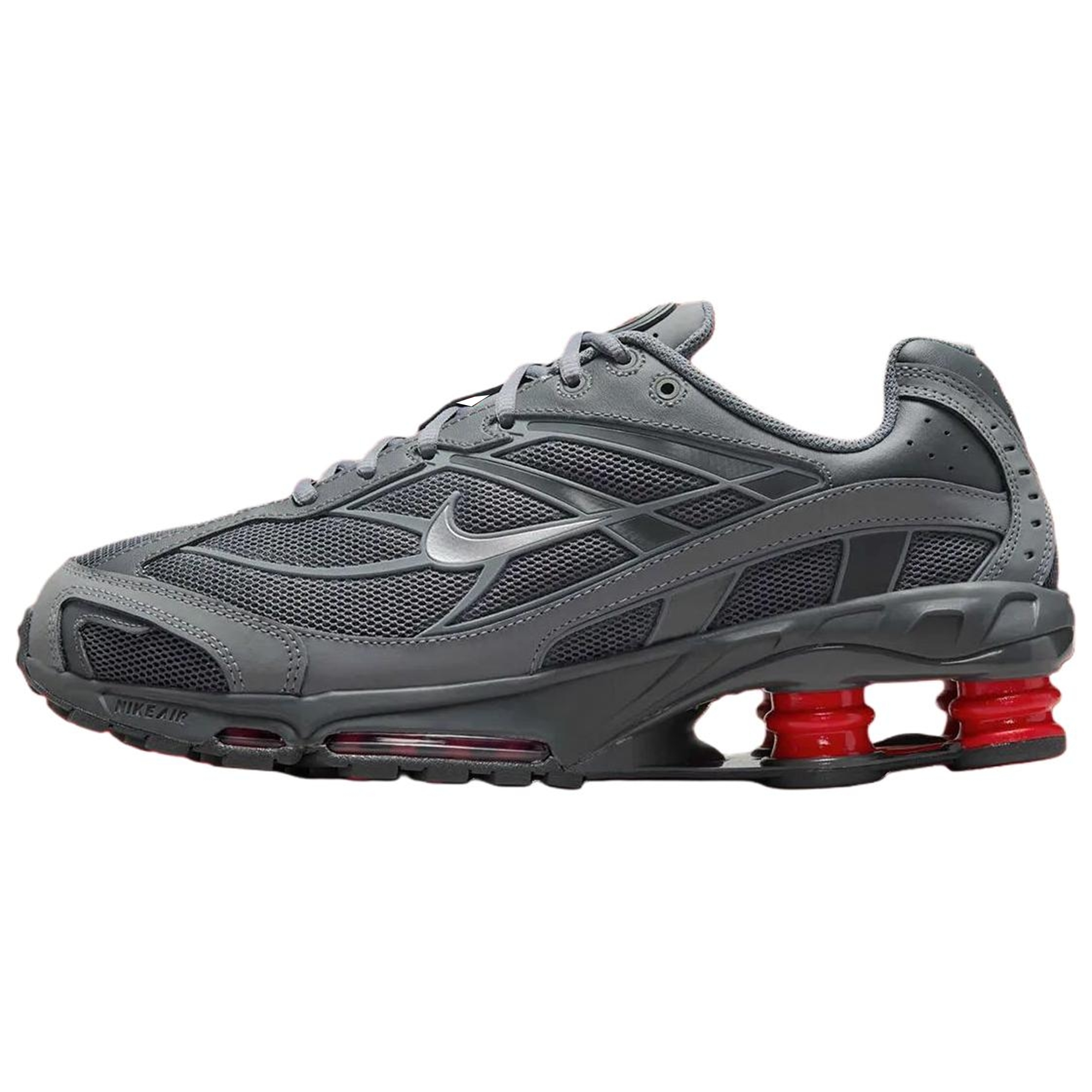 Nike Shox Ride 2 Running Shoes Unisex Gray Red