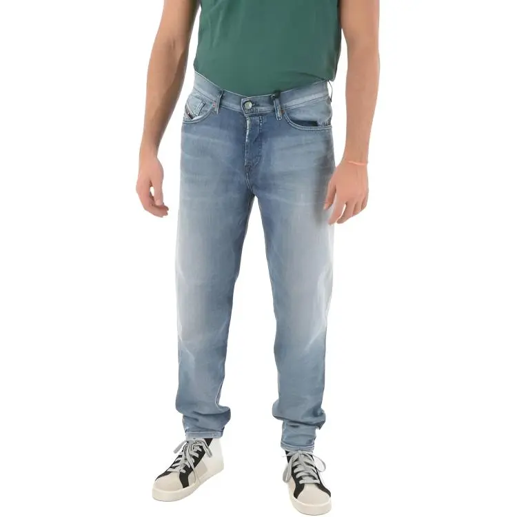 DIESEL Jeans Men's Gray Blue Moderate Tapered Pants