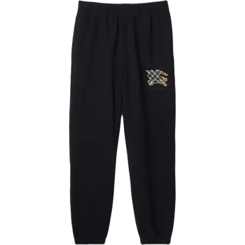 Burberry equestrian-knight check trousers