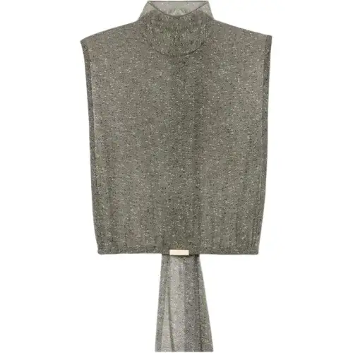 Gucci sleeveless bow-detail blouse
