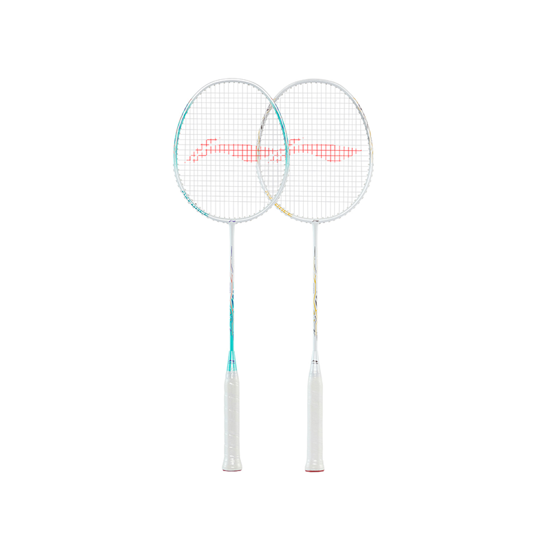 Li Ning Thunder 9 Carbon Aluminum Badminton Rackets Control Type All around Defense Entry level 665mm Double Rackets