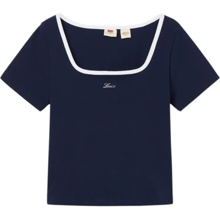 Levi's T-Shirts Women's Indigo Square Collar Moderate