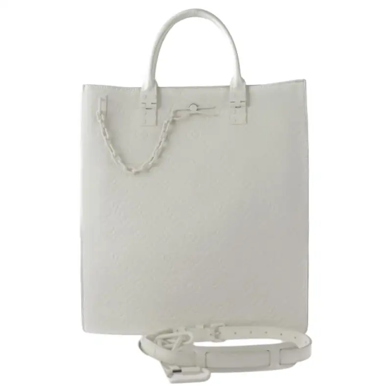 LOUIS VUITTON Sac Plat Monogram White