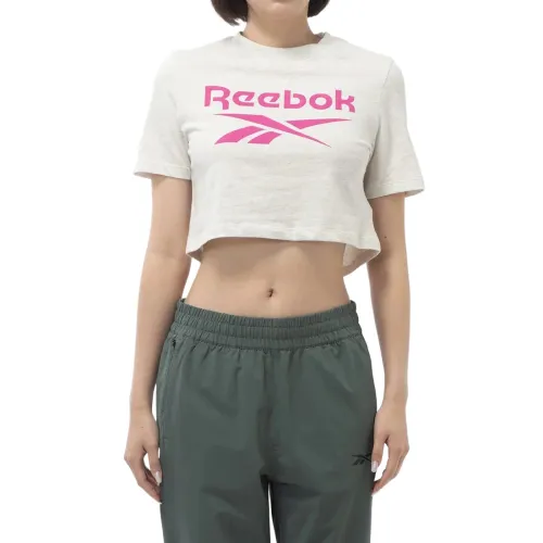 Reebok T Shirts Women's Gray Crew Neck