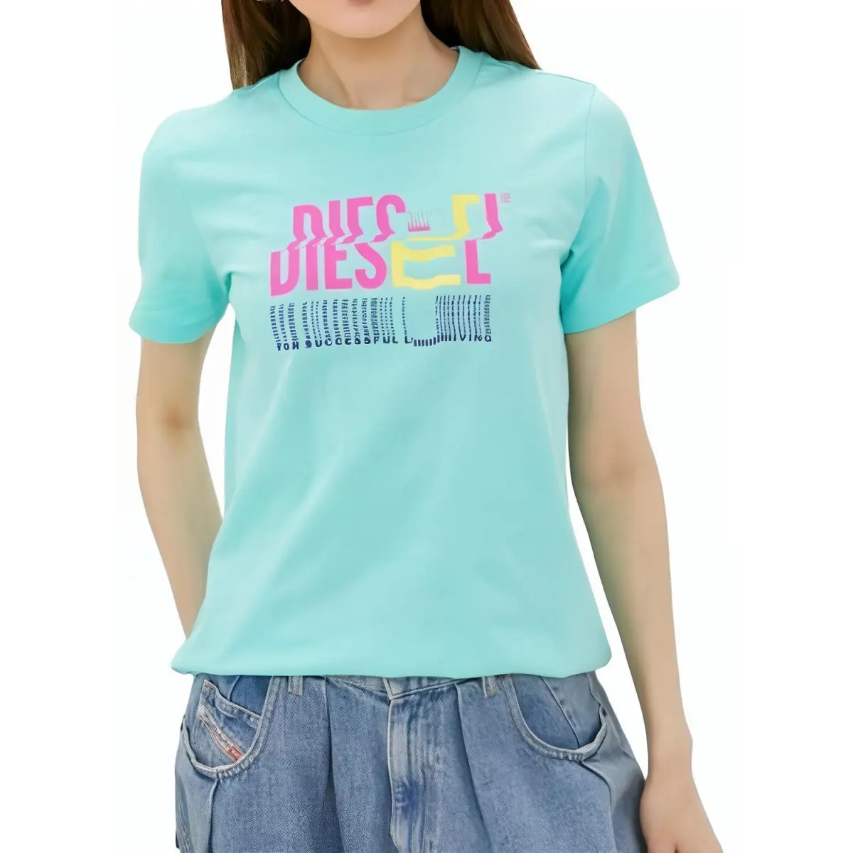 DIESEL T Shirt Women's Light Green