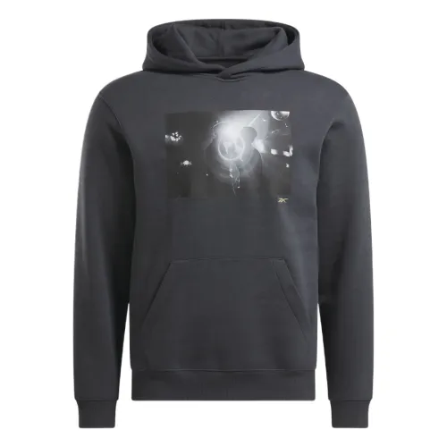 Reebok Sweatshirts Unisex Gray Hooded Moderate