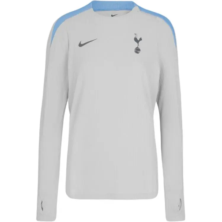 Nike Tottenham Hotspur Spurs Grey Elite Crew Drill Top 2024/25 Soccer Jersey Women's