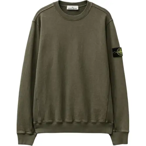 STONE ISLAND Compass Badge Crewneck Sweatshirt