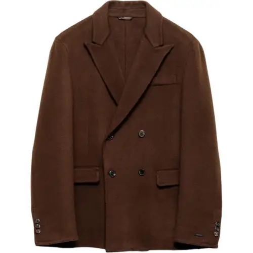 PRADA Peak lapels Double breasted Cashmere Blazer