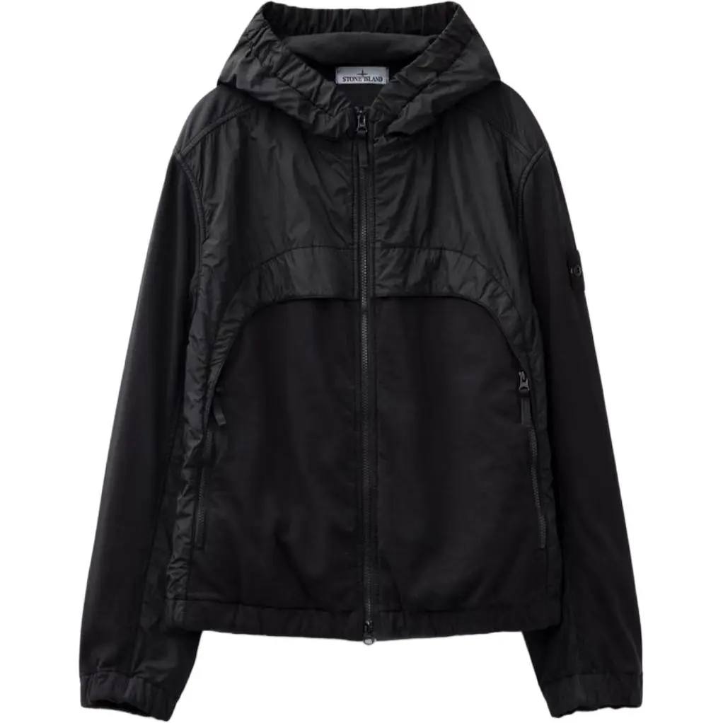 STONE ISLAND Hooded Panelled Windbreaker