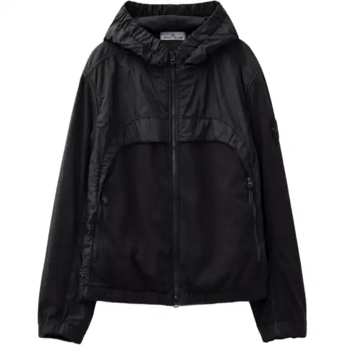 STONE ISLAND Hooded Panelled Windbreaker