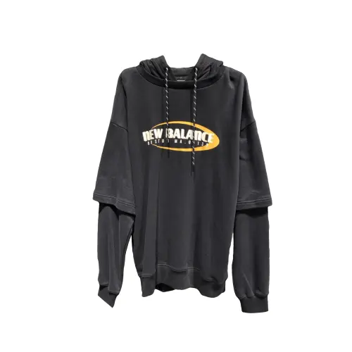 New Balance Sweatshirts Men's Black Hooded Moderate Mock Two Piece