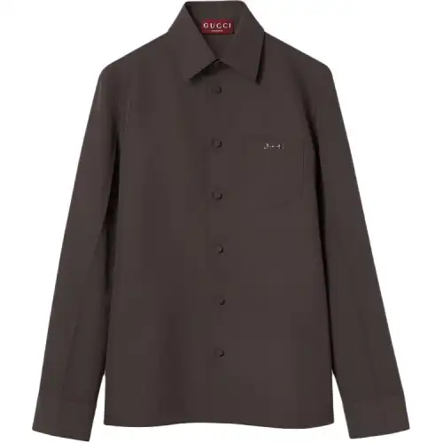 Gucci pocket embellishment shirt
