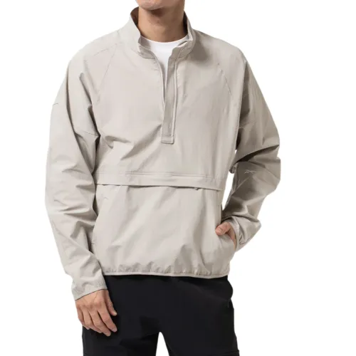 Reebok Jackets Men's Beige Stand Collar Moderate Other