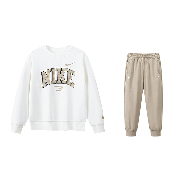 Nike Sports suit, long-sleeve, sleeves, sweatshirt, comfortable fashionable trousers, children's set, 2 pieces