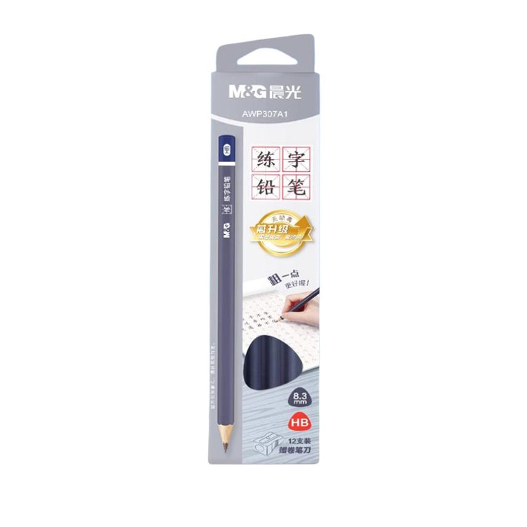 Morning Light M&G thick triangle Kumon style calligraphy practice pen pencil