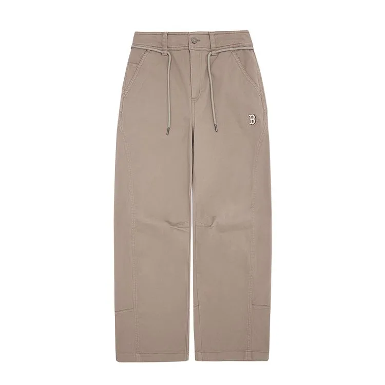 MLB Boston Red Sox FW25 Casual Pants Unisex Dark Beige Yellow