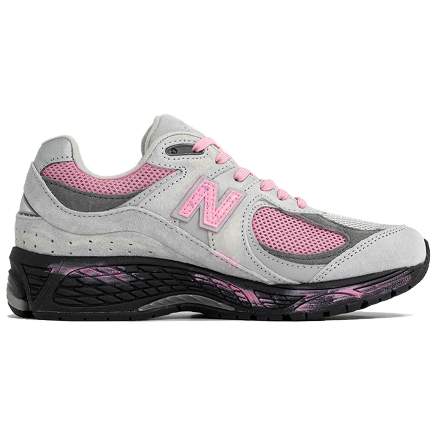 New Balance NB 2002R Abrasion Resistant Low top Running Shoes Unisex Black Pink