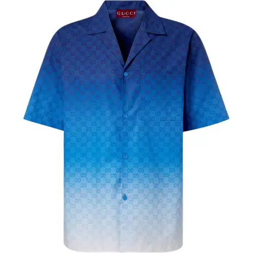 GUCCI Printed Poplin Bowling Shirt