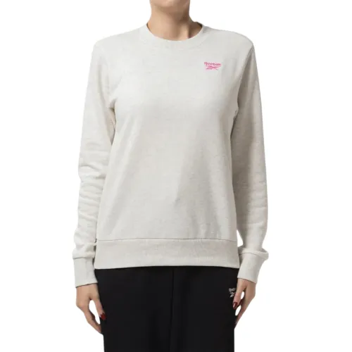 Reebok Sweatshirts Women's White Crew Neck Moderate